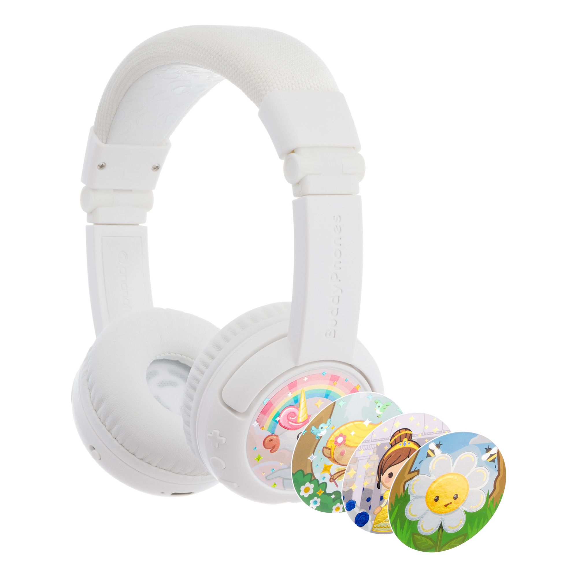 Kids' Headphones White Buddyphones Design Children