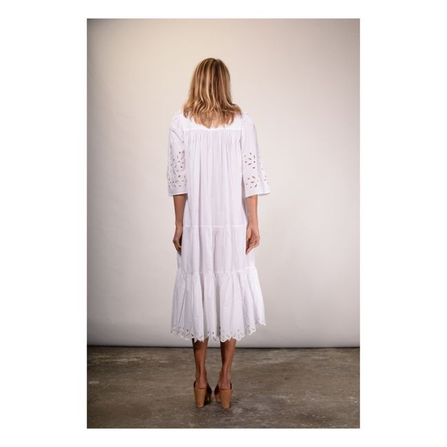 Birdy Broderie Anglaise Dress White