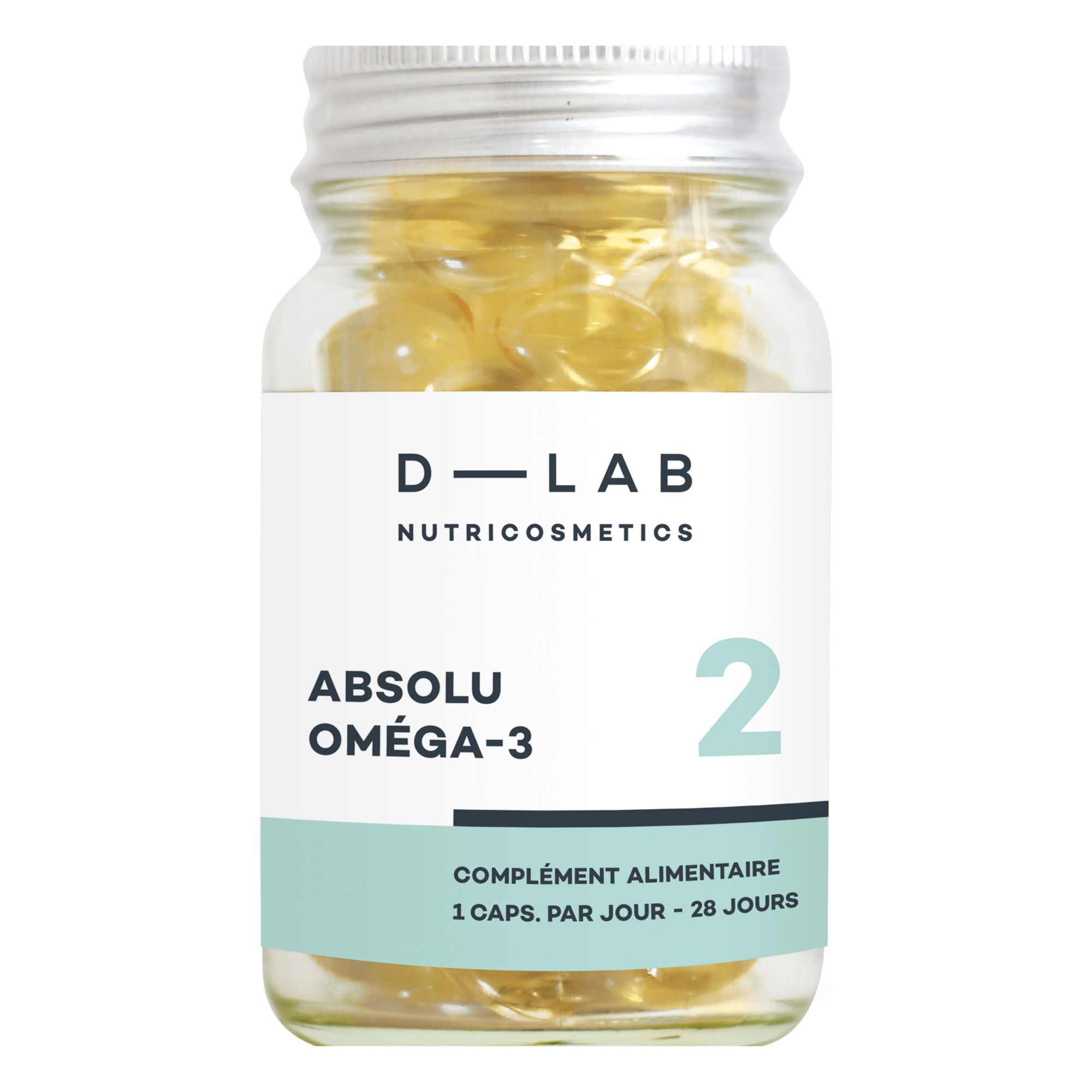 D-LAB NUTRICOSMETICS - Absolu Oméga-3  Complément alimentaire - 1 mois