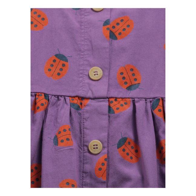 Organic Cotton Ladybird Dress Purple