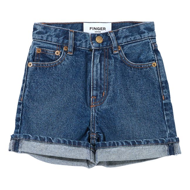 Shorts de tiro alto Cherryl | Vaquero