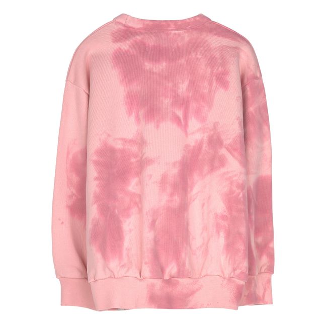 Wave Tie-Dye Sweatshirt Pink