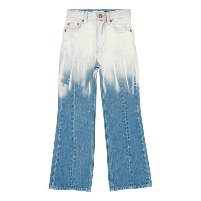 Fiona Tie-Dye Flared Jeans Demin
