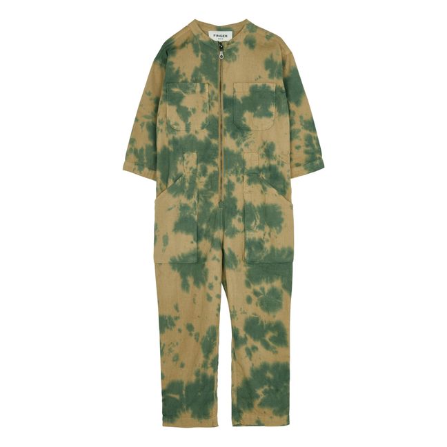 Edmond Tie-Dye Shorts Verde militare