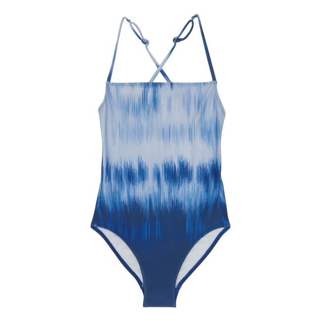 Badeanzug einfarbig  Blau