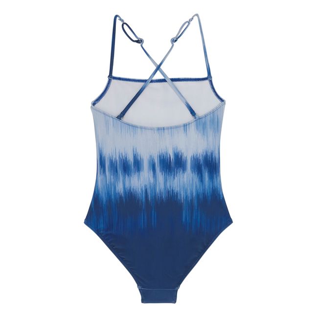 Badeanzug einfarbig  Blau