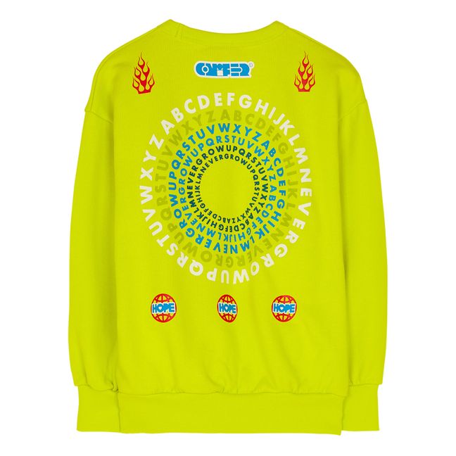 Wave Sweatshirt - Finger In The Nose x Ornamental Conifer Collaboration Giallo
