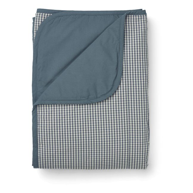 Quilted Blanket Graublau