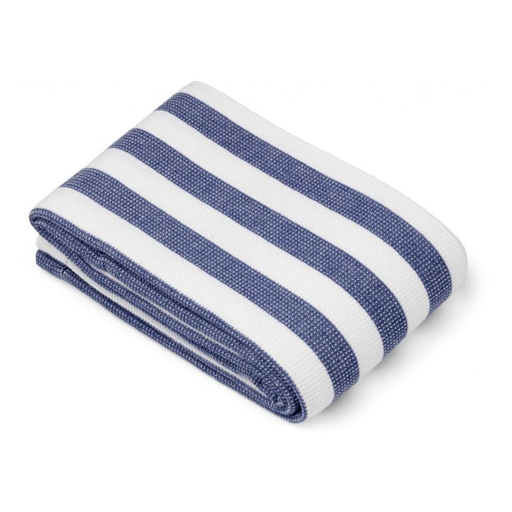 Serviette de plage Macy en coton bio Bleu roi- Image produit n°0