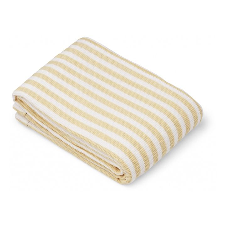 Macy Organic Cotton Beach Towel | Pale yellow- Product image n°0