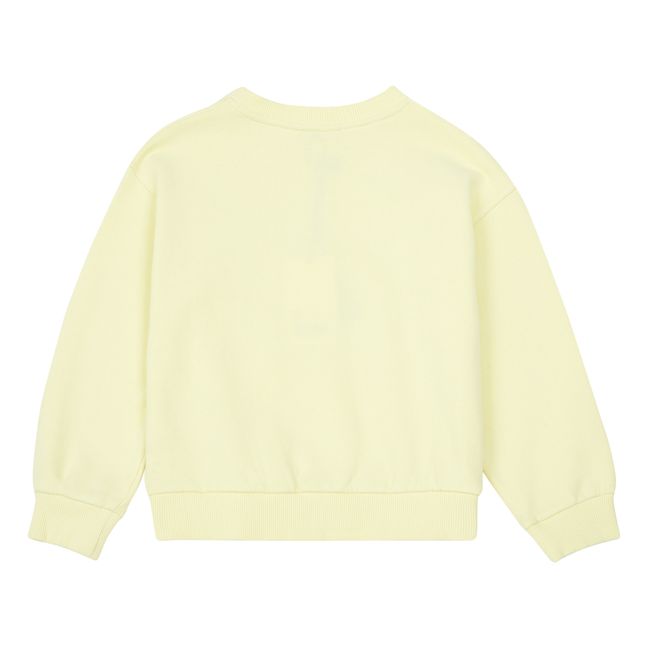 Raglan Organic Cotton Sweatshirt | Lemon yellow