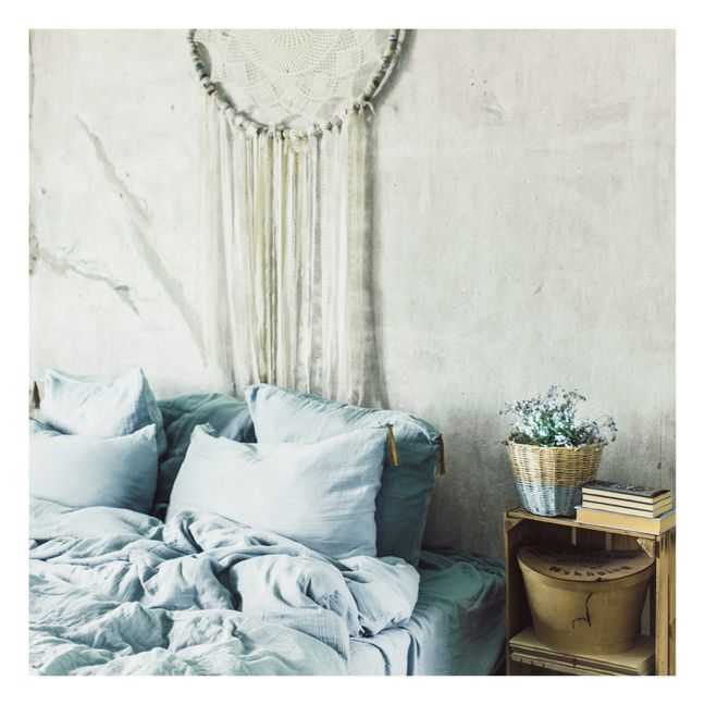 Organic Cotton Rectangular Cushion | Sweet Blue S046