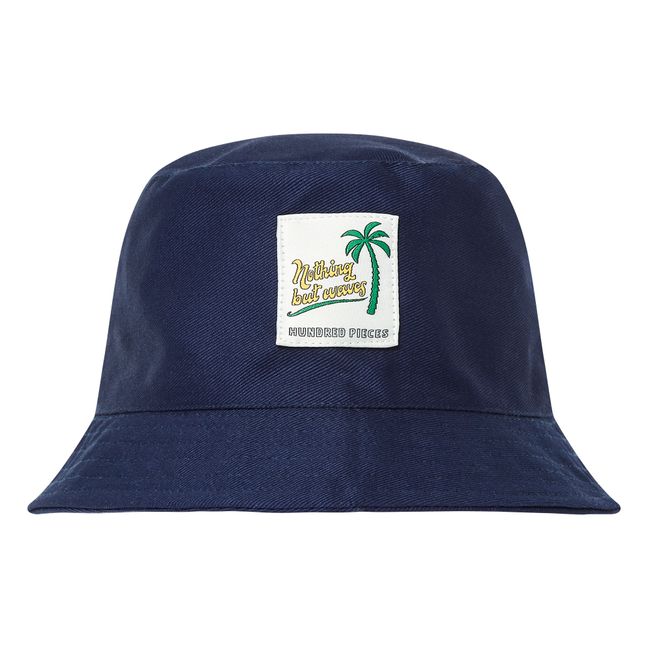 Palm Tree Bucket Hat Navy blue