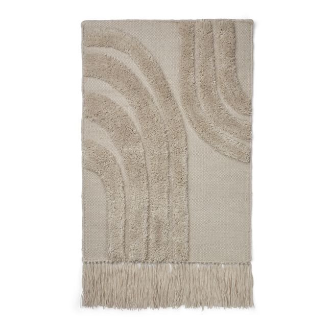Tappeto da parete, modello: Valencia, in lana e cotone | Sabbia