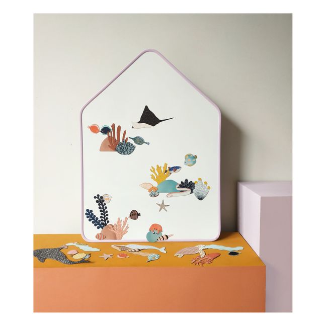 Tableau Ardoise Magnétique Little Cabane | Lilas