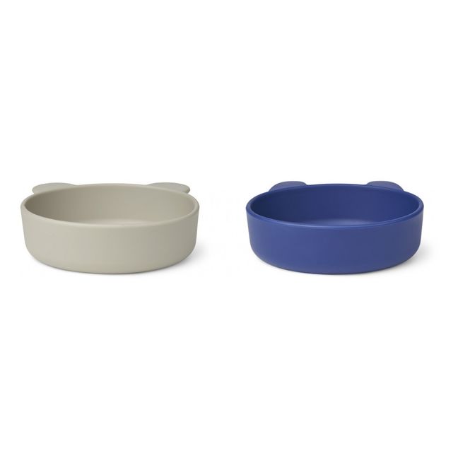 Vanessa Silicone Bowls - Set of 2 Blue