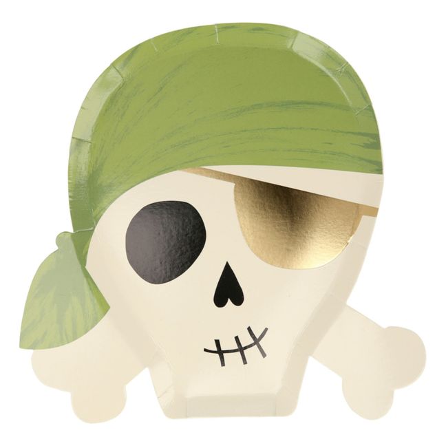 Assiettes en carton Pirates - Set de 8