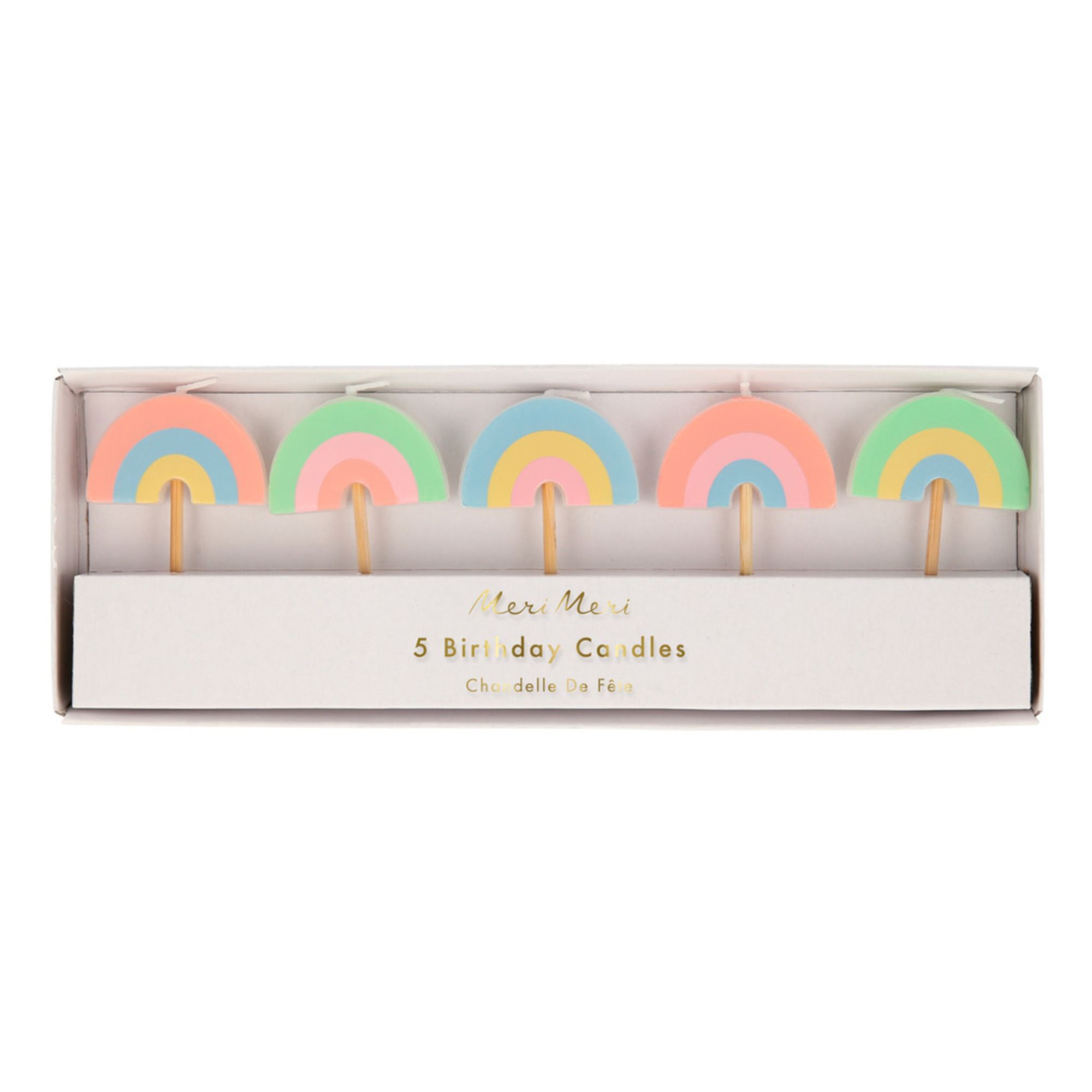 Rainbow Candles - Set of 5- Immagine del prodotto n°0