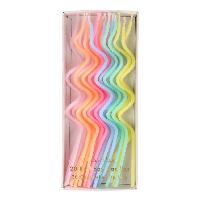 Wavy Candles - Set of 20 Pastell