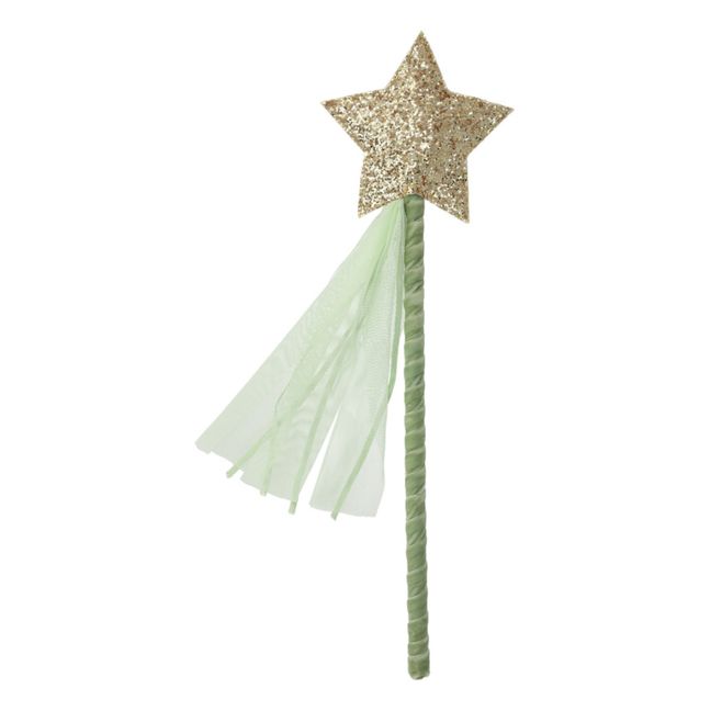 Spring Tulle Cape and Star Wand | Mint Green