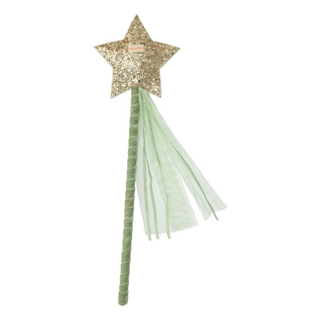 Spring Tulle Cape and Star Wand | Verde menta