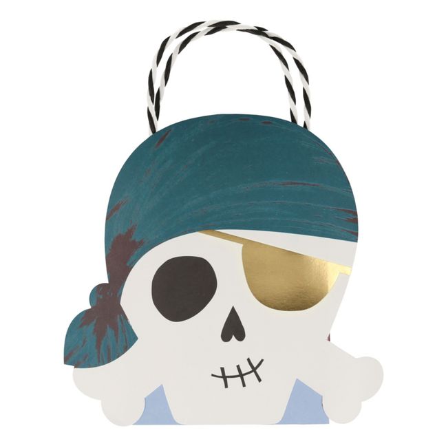 Sacchetto di carta, compleanno, motivo: pirati