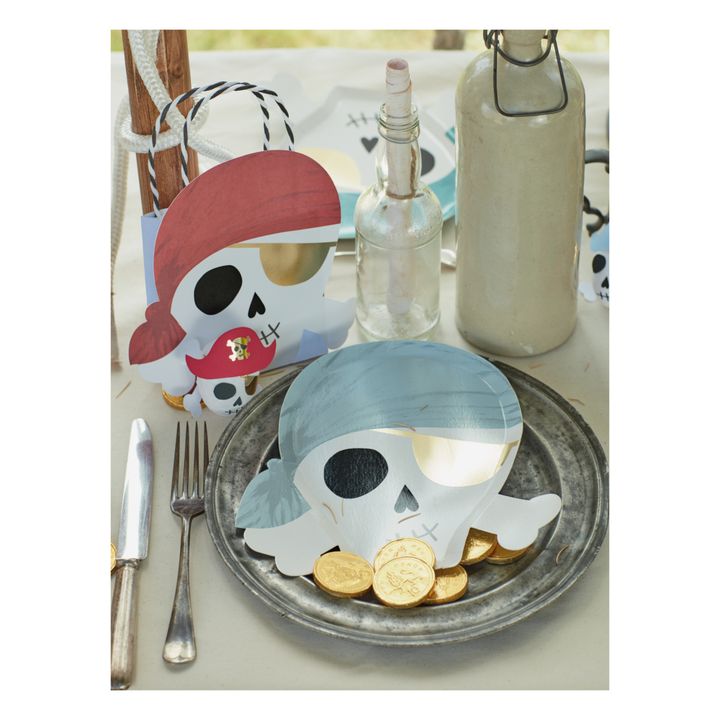 Sachet en papier anniversaire Pirates- Image produit n°3