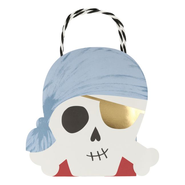 Sacchetto di carta, compleanno, motivo: pirati