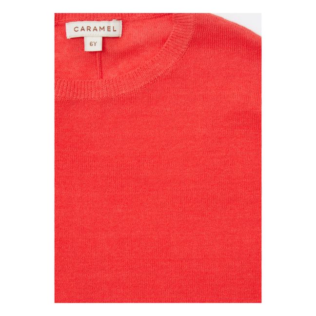 Todea Linen and Cotton Jumper Red