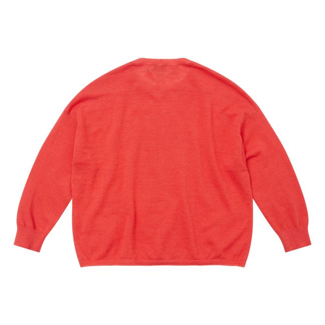 Todea Linen and Cotton Jumper Red