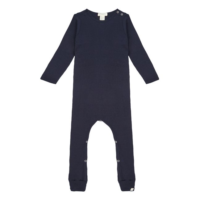 Pyjama Barn Soie Bleu marine