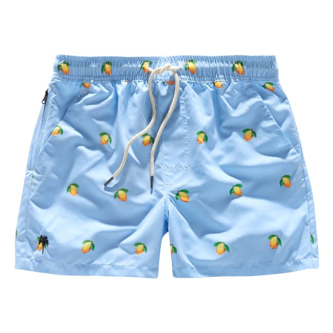Lemon Swim Trunks - Men’s Collection - Azul Claro