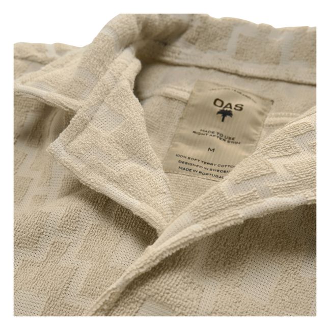 Machu Terry Cloth Short Sleeve Shirt - Men’s Collection - Beige