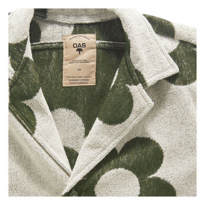 Meadow Cuba Terry Cloth Short Sleeve Shirt - Men’s Collection - Bianco- Immagine del prodotto n°1