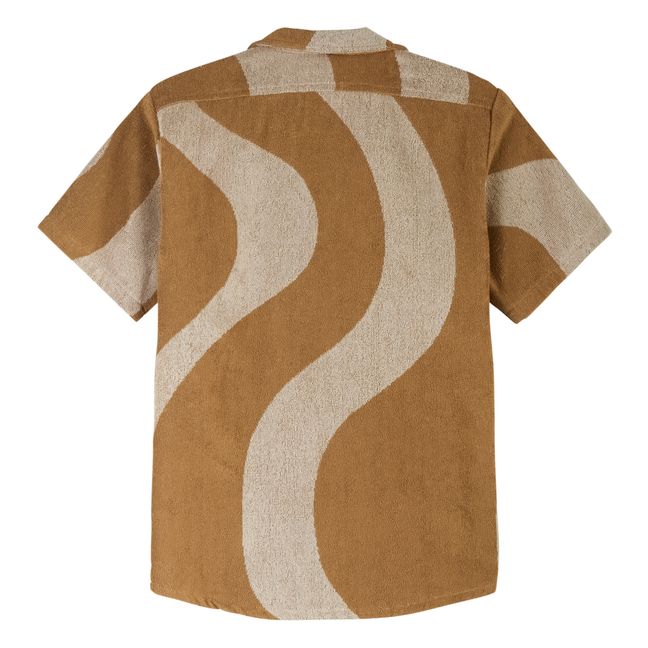 Desert Terry Cloth Short Sleeve Shirt - Men’s Collection - Sabbia