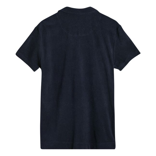 Terry Cloth Polo Shirt - Men’s Collection - Blu marino