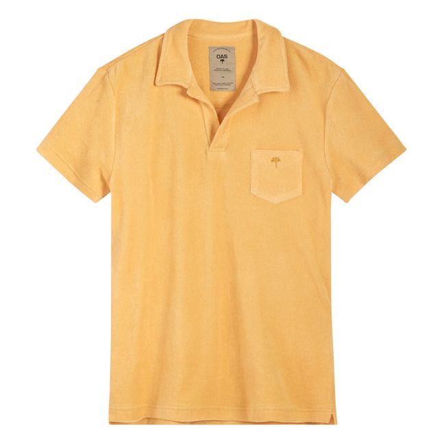 Terry Cloth Polo Shirt - Men’s Collection - Apricot