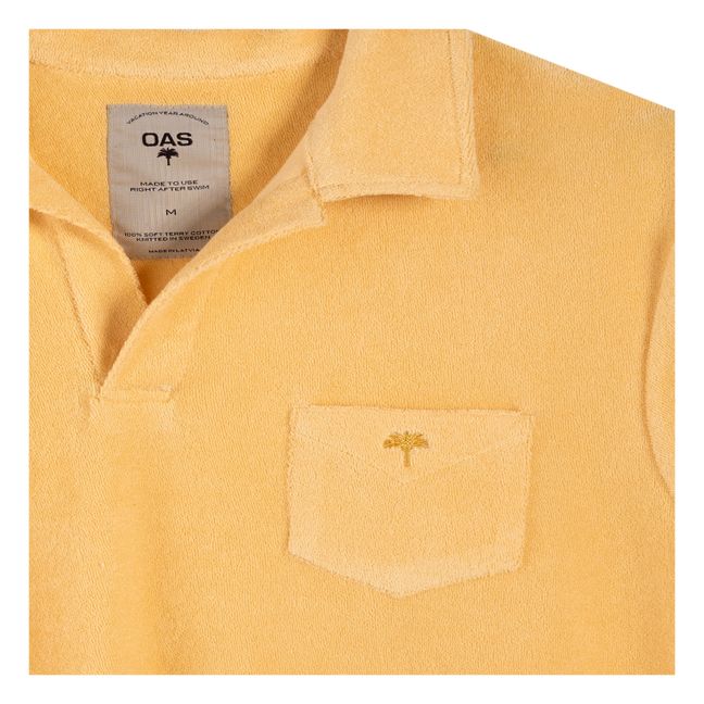 Terry Cloth Polo Shirt - Men’s Collection - Apricot