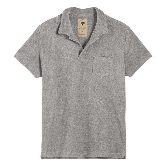 Terry Cloth Polo Shirt - Men’s Collection - Grau