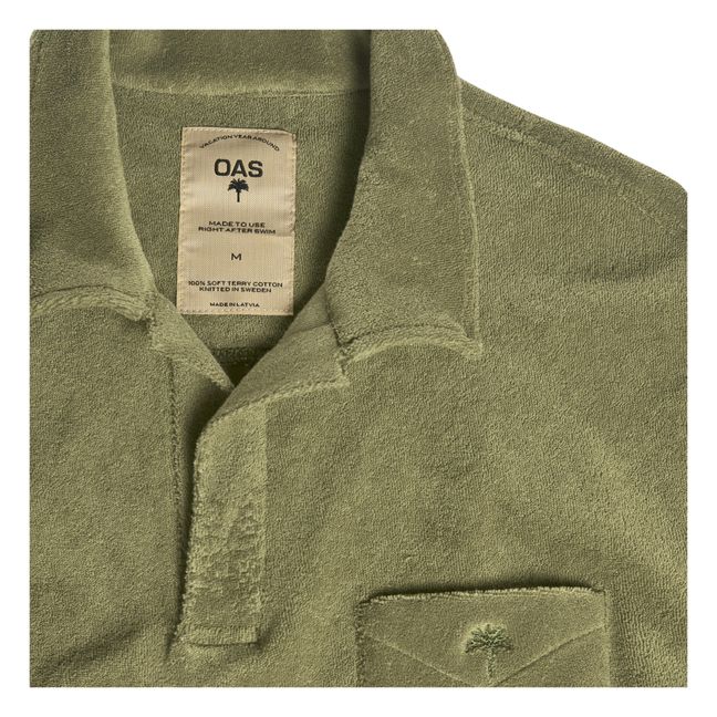 Terry Cloth Polo Shirt - Men’s Collection - Khaki