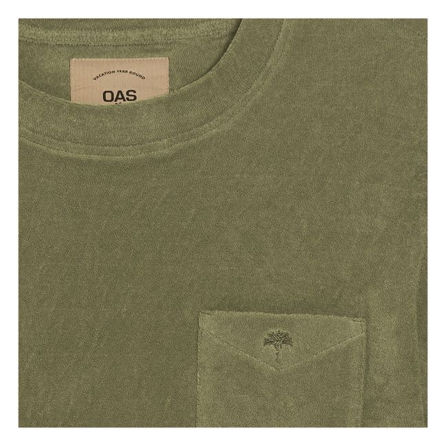 Terry Cloth T-shirt - Men’s Collection - Verde Kaki
