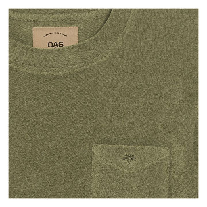 T-Shirt Frottee - Herrenkollektion  | Khaki- Produktbild Nr. 1