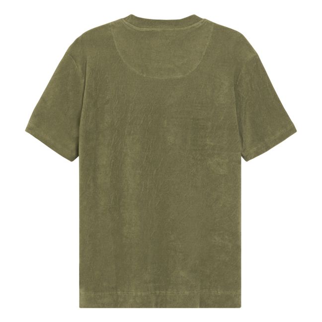 Terry Cloth T-shirt - Men’s Collection - Verde militare