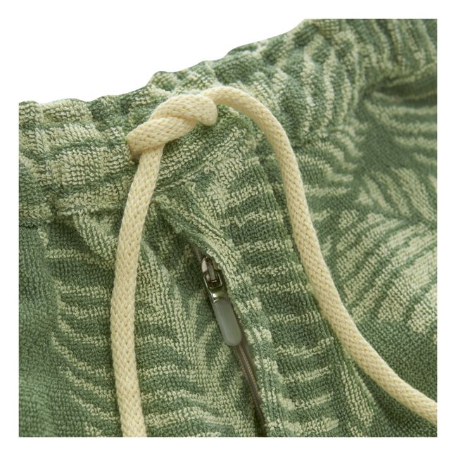 Banana Leaf Terry Cloth Shorts - Men’s Collection - Verde