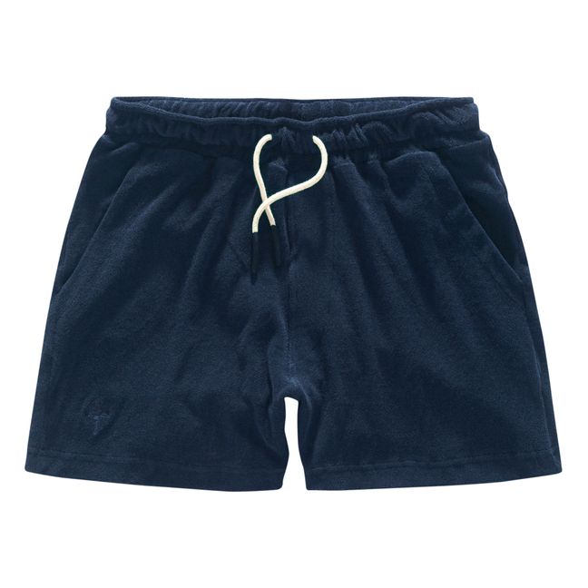 Terry Cloth Shorts - Men’s Collection  | Navy blue