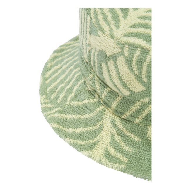 Banana Leaf Terry Cloth Bucket Hat - Men’s Collection - Pale green