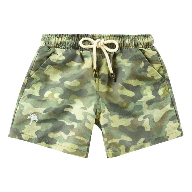 Camouflage Swim Trunks Khaki