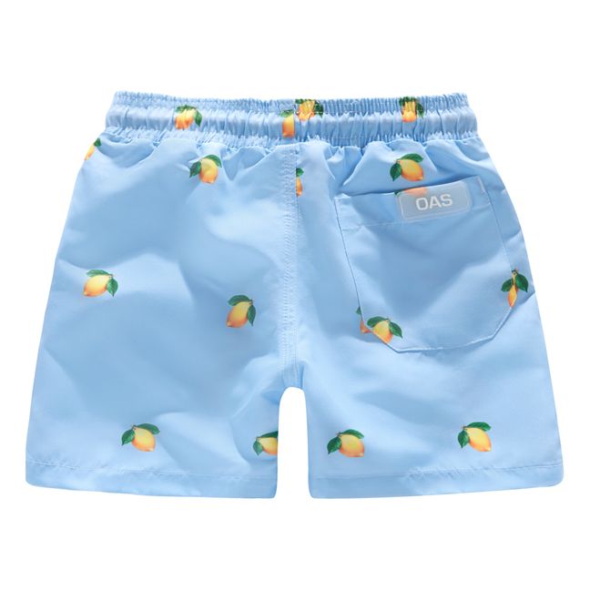 Pantaloncini da bagno al limone | Azzurro