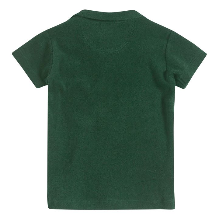 Terry Cloth Polo Shirt | Chrome green- Product image n°2
