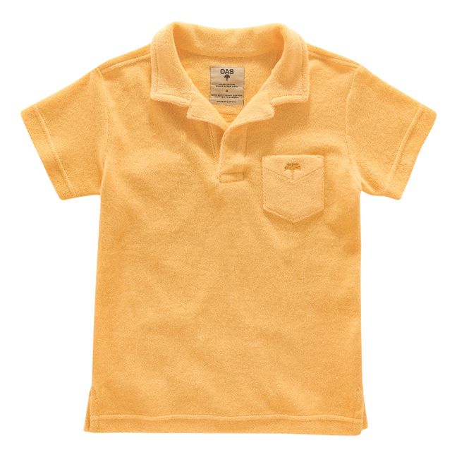 Terry Cloth Polo Shirt | Albaricoque